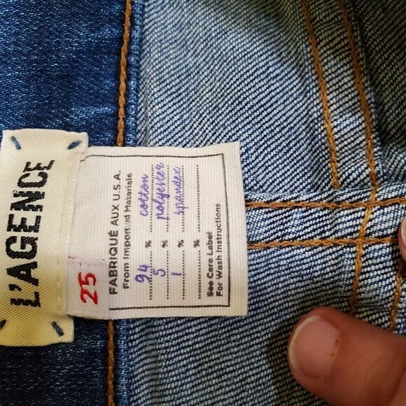 L'AGENCE Angelique High-Rise Studded Skinny Jeans 25 - Picture 10 of 11